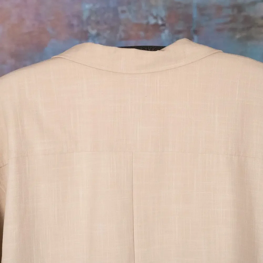 Maggie Barnes Women's Blazer SZ 5X 34-36 Beige Career Capsule Minimalist Classic
